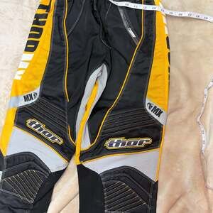 Vintage Thor Phase Motocross Riding Pants Black/Yellow Style #1013